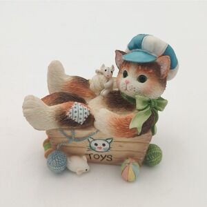 Calico Kittens Cat Figurine “Always Paws For Playtime” Enesco Priscilla Hillman